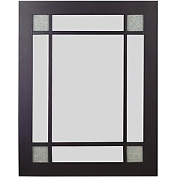 Echo 38x30 Dark Mahogany Wall Mirror