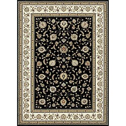 Primeval Black/ Ivory Oriental Rug (2' x 3')