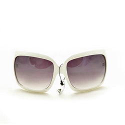 Women's 26557 White Oversized Sunglasses
