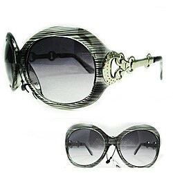 Women's 2905 Grey Stripe Round Sunglasses