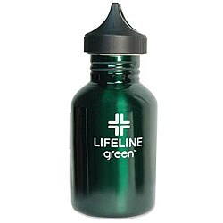 Stainless Steel 18-oz Green Water Bottle (Pack of 6)