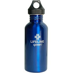 Stainless Steel 27-oz Blue Water Bottles (Pack of 6)
