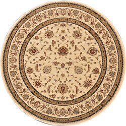 Primeval Ivory Oriental Rug (7'7 Round)