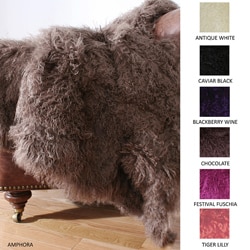 Mongolian Wool Fur Throw