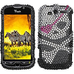 Premium HTC myTouch 4G Skull Rhinestone Case