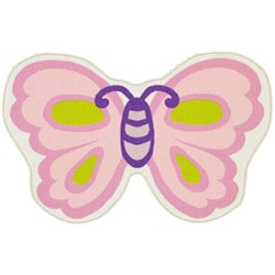 Funtime Children's Butterfly Rug (2'6 x 4')