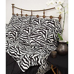 Zebra Safari California King-size Sheet Set