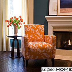angelo:HOME Sutton Pumpkin Blossom and Cream Vine Arm Chair