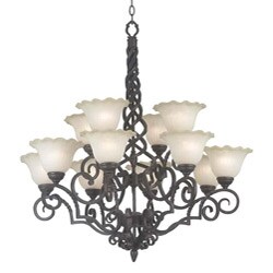 Lynley 12-light Copper Chandelier