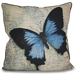 Butterfly Map Pillow