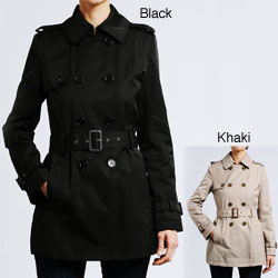 Tommy Hilfiger Women's Double-breasted Cotton Trench Coat