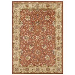 Hand-tufted Sabrina Rust New Zealand Wool Rug (8' x 10')