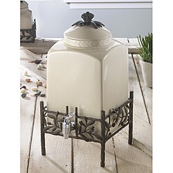 American Atelier Oliveto Metal Stand and Beverage Dispenser
