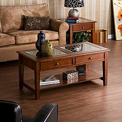 Quincy Walnut Cocktail Display Table