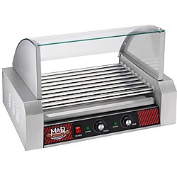 Mad Dawg Commercial Nine Roller Hot Dog Machine with Cover