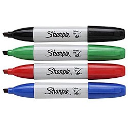 Sharpie Chisel Tip Permanent Markers (Pack of 12)
