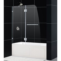 DreamLine Aqua Lux 48x58-inch Clear Glass and Brushed Nickel Bathtub Door