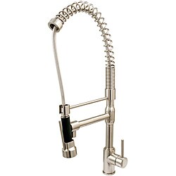 Cusinxel 27-inch Spiral Pulldown Satin Nickel Kitchen Faucet