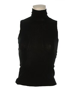 Black Sleeveless Turtleneck