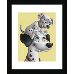 Disney 'Pongo and Pup: Imagine a Family' Framed Print