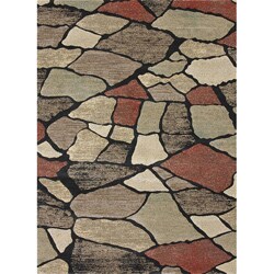 Crystalline Charcoal Geometric Rug (3'10 x 5'7)