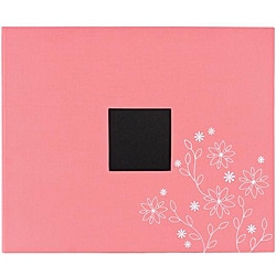 American Crafts Raspberry Embroidery Patterned 3-Ring Album (12x12)