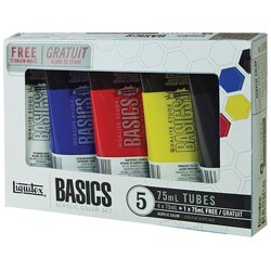 Water Resistant Paint on Liquitex Basics Permanent Water Resistant Acrylic Paints  Set Of 5