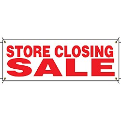 'Store Closing Sale' 8x3-foot Outdoor Banner