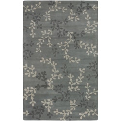Hand-tufted Painterly Grey Wool Rug (3'3 x 5'3)