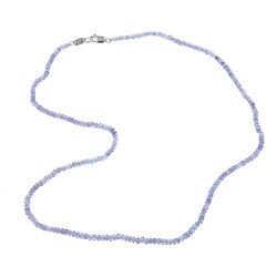 tanzanite bead necklace
