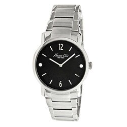 Kenneth Cole Men's Stainless Steel Black Dial Watch
