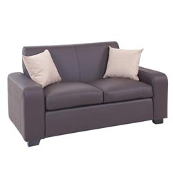 Thomaston Chestnut Bonded Leather Loveseat