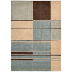 Monaco Ivory Geometric Rug (7'9 x 10'10)