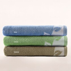 Turkish Cotton Printed Bath Towels (Set of 2)