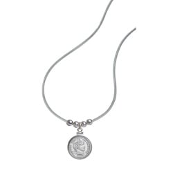 American Coin Treasures Sterling Silver Barber Dime Pendant
