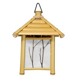 Bamboo 12-inch Japanese-style Light Pagoda Lantern (China)