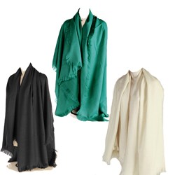 Cashmere Showroom Wool-blend Fringed Wrap