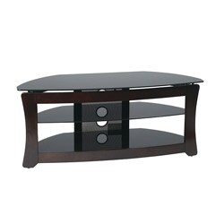 Office Star 48-inch Wood and Glass TV Stand