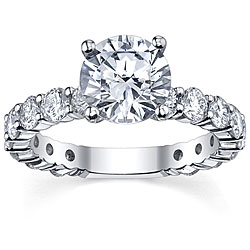 18k White Gold 4 1/6ct TDW Diamond Engagement Ring (G-H, SI1-SI2)