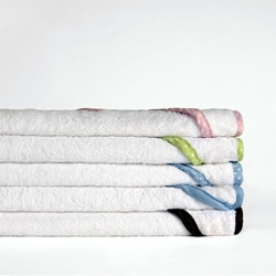 Contrast Trim Baby Hooded Towels (Set of 2)