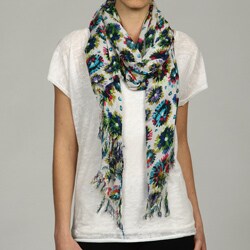 Alexander Del Rossa Multi Floral Scarf