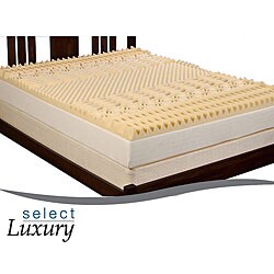 Select Luxury 3-inch Queen/ King-size Memory Foam 7-zone Mattress Topper
