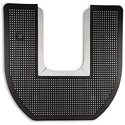 Tolco Black Commode Floor Mats (Pack of 6)