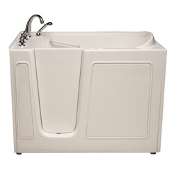MediTub White 54-inch Left-hand Walk-in Soaker Tub
