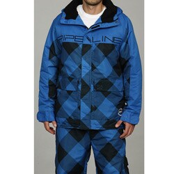 Pipeline Men's Royce Blue Plaid Snow Jacket