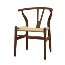 Wishbone Dark brown Wood Y Chair