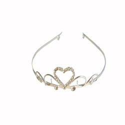 Bow Clippeez 2 Envy Heart Rhinestone Princess Tiara