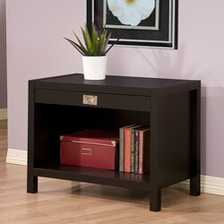 Napa Black 1-drawer Nightstand