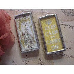 Anna & Rose 'Keep Calm and Carry On' Necklace