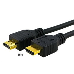 Black 15-feet HDMI Cable